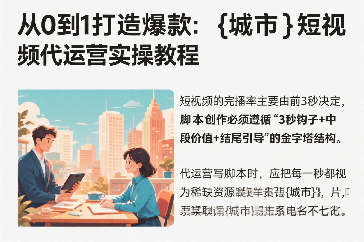 从0到1打造爆款：常德短视频代运营实操教程