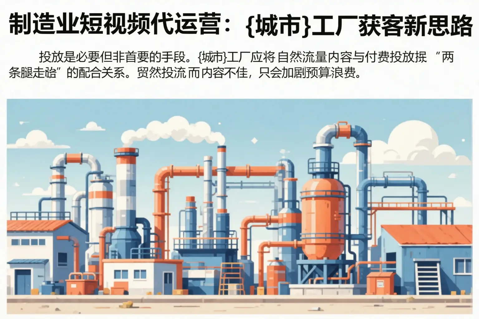 制造业短视频代运营：常德工厂获客新思路