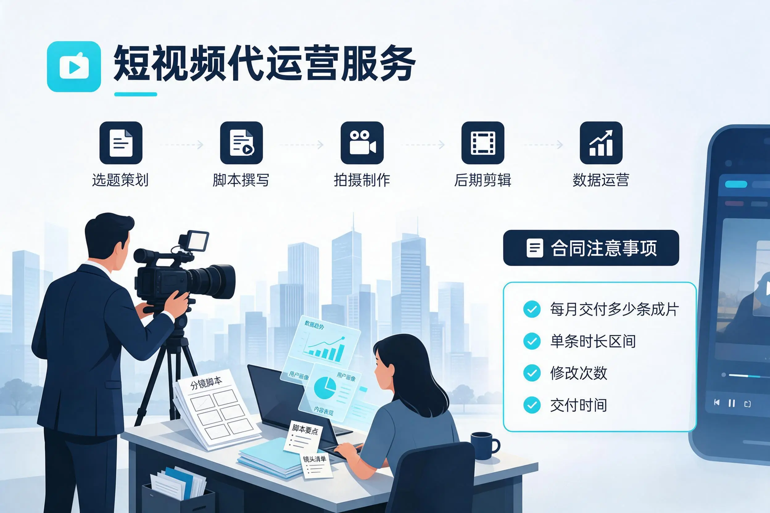 短视频代运营包含哪些服务?常德企业常见问题科普