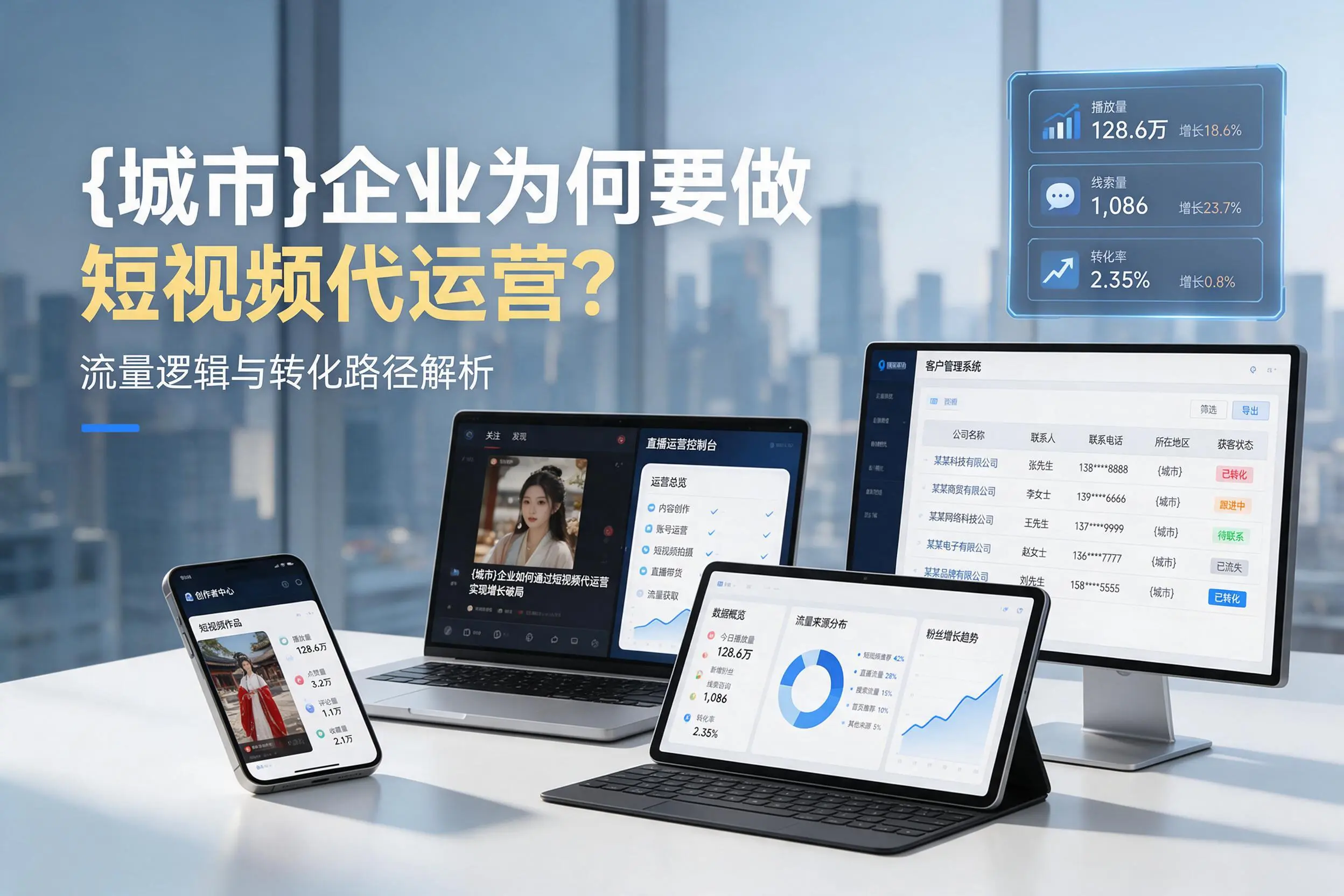 常德企业为何要做短视频代运营？流量逻辑与转化路径解析