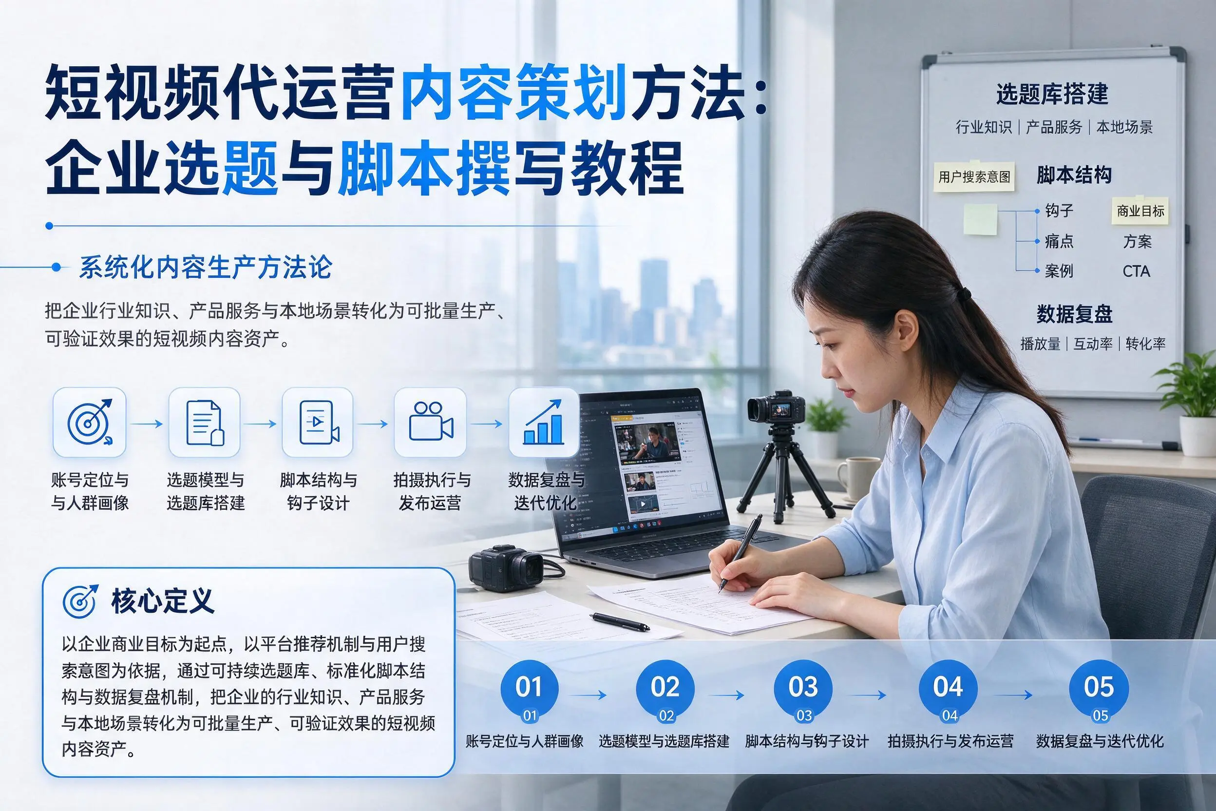 短视频代运营内容策划方法：常德企业选题与脚本撰写教程