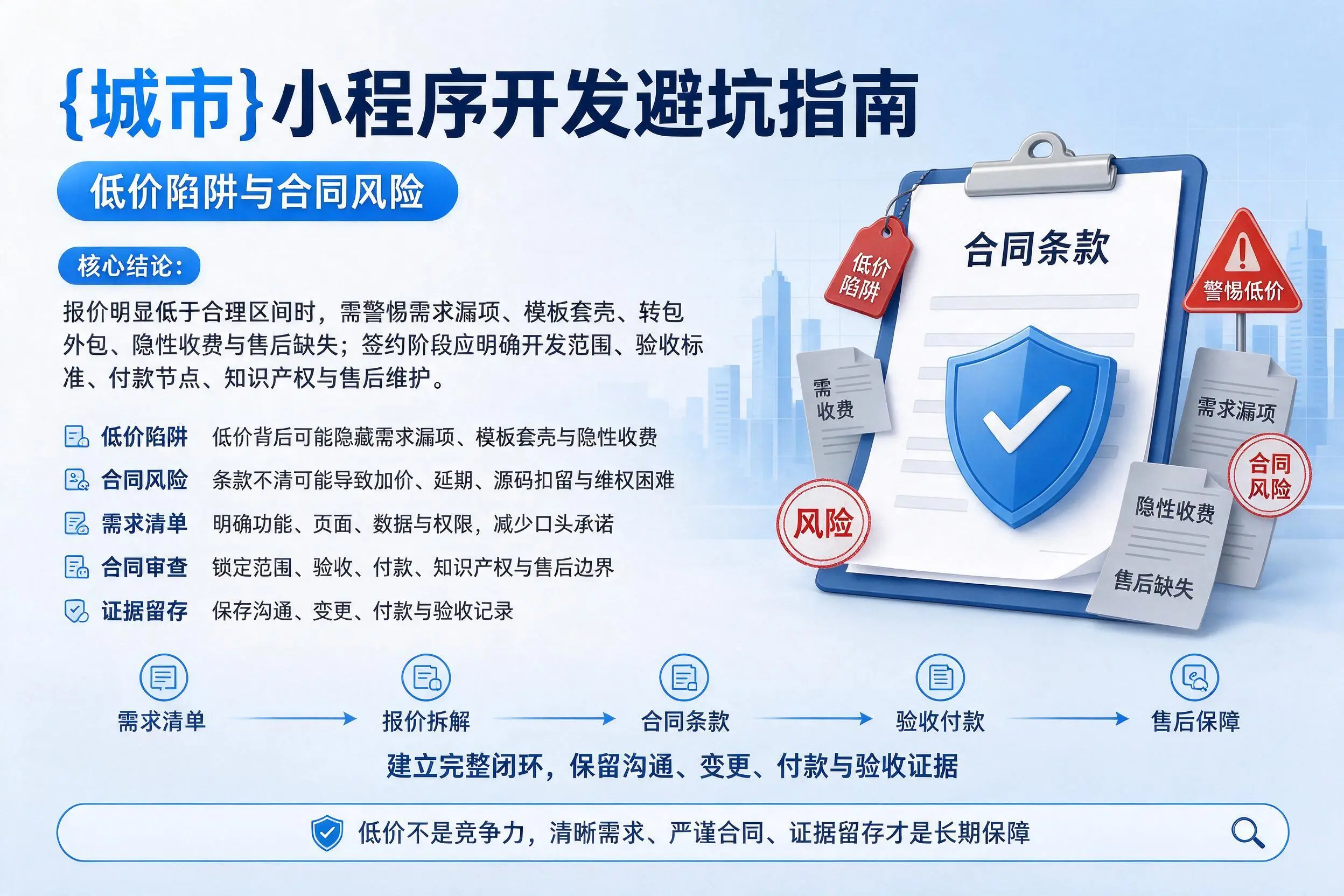 常德小程序开发避坑指南：低价陷阱与合同风险
