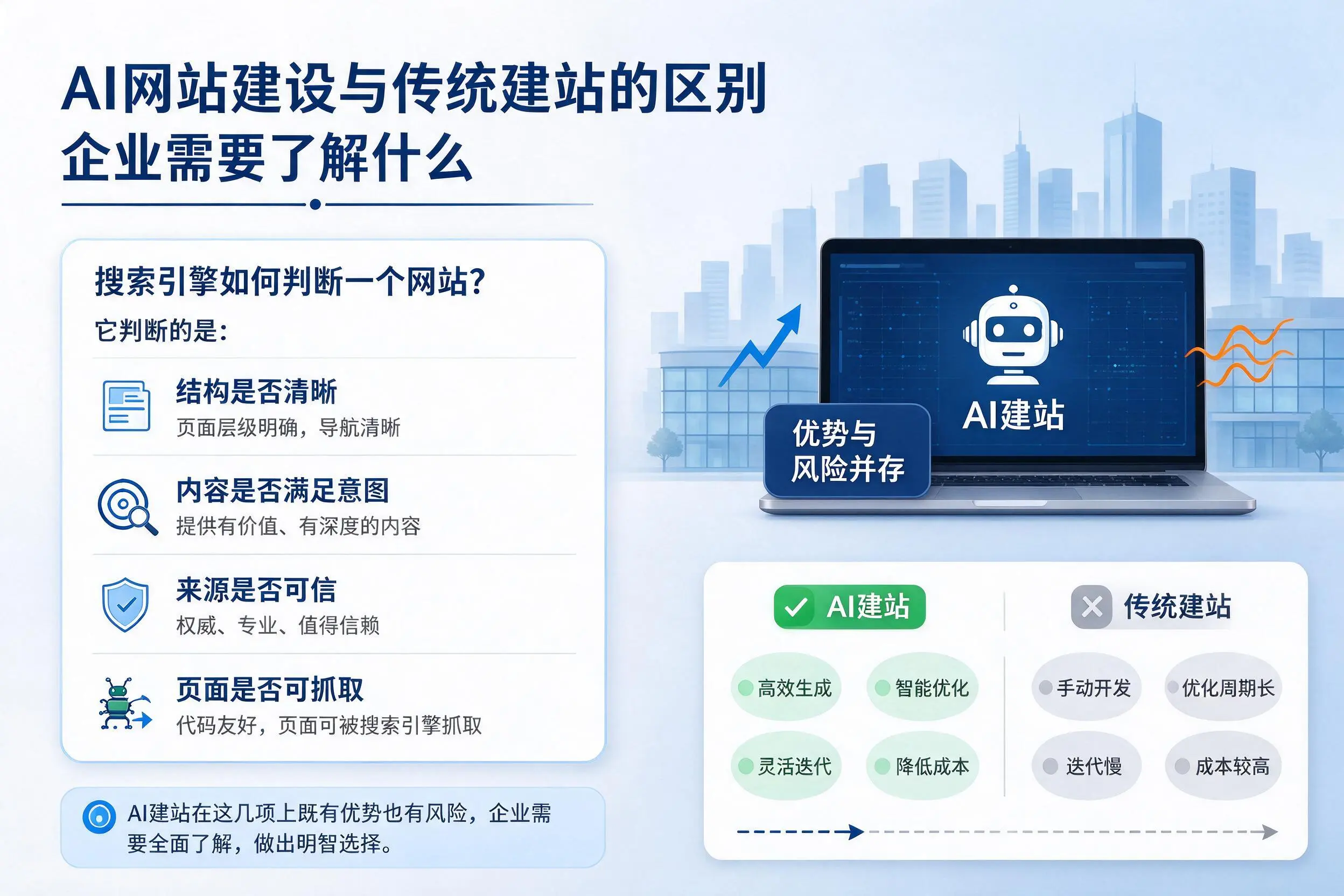 AI网站建设与传统建站的区别，常德企业需要了解什么
