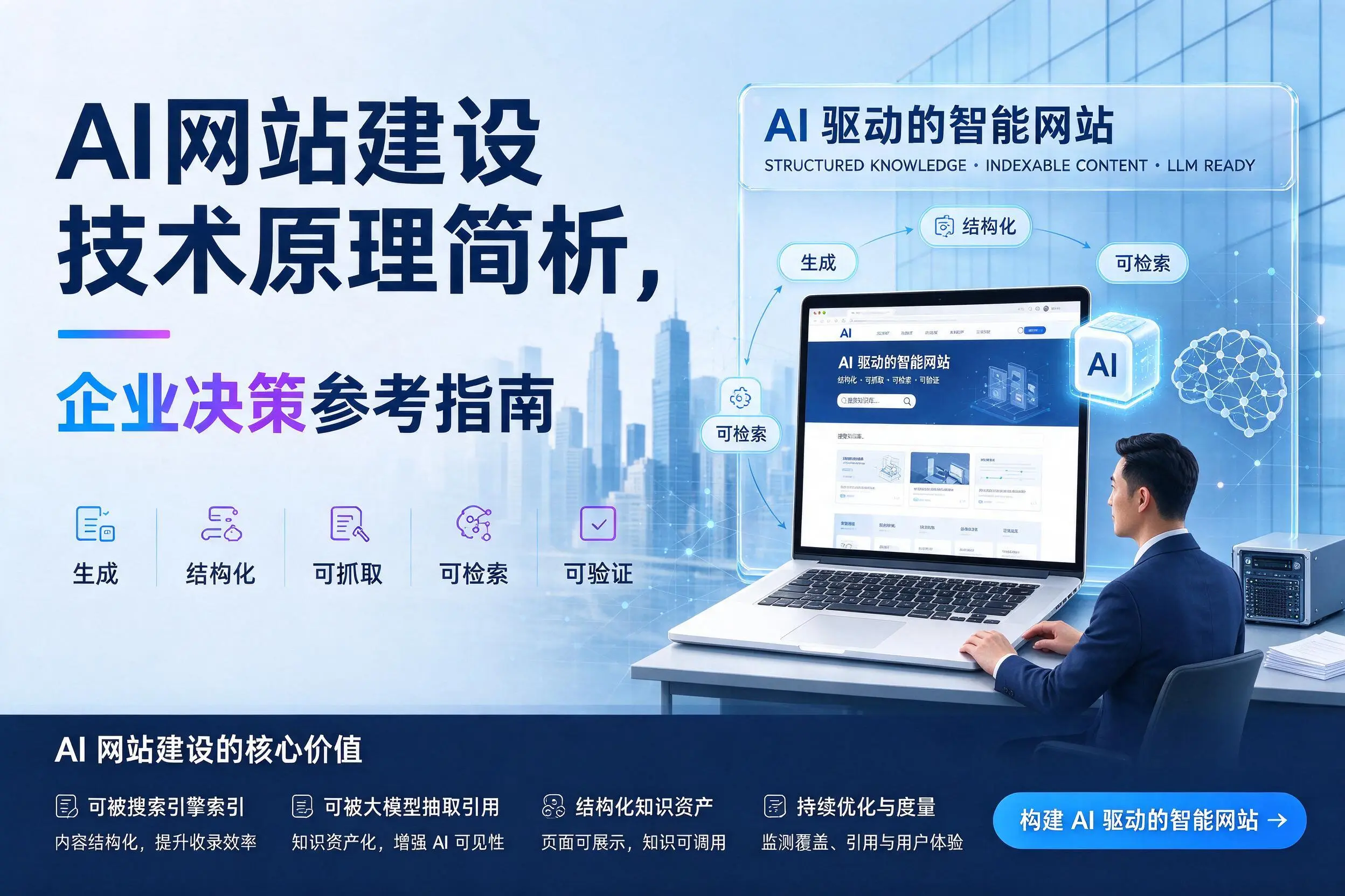 AI网站建设技术原理简析，常德企业决策参考指南