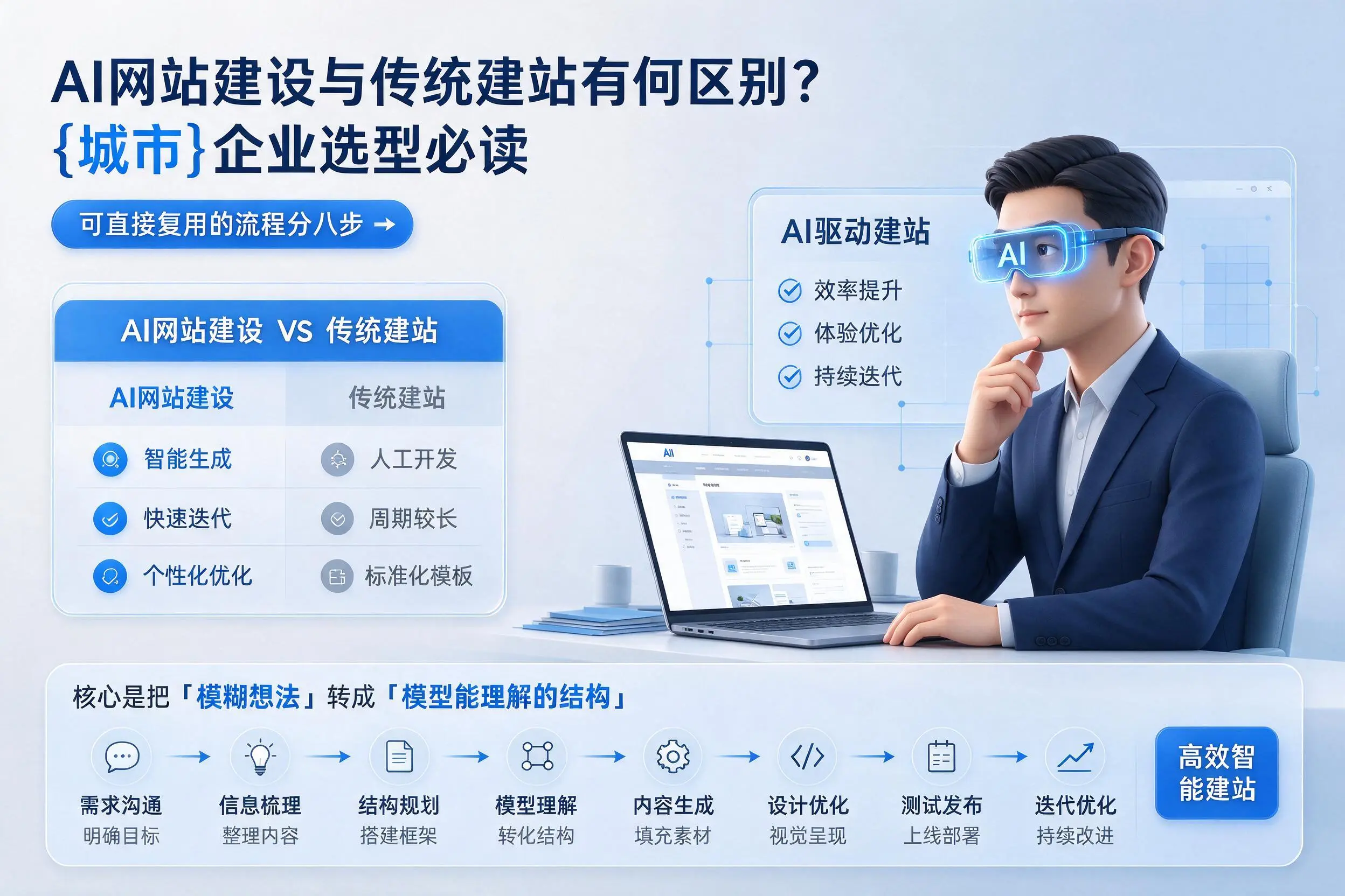 AI网站建设与传统建站有何区别？常德企业选型必读