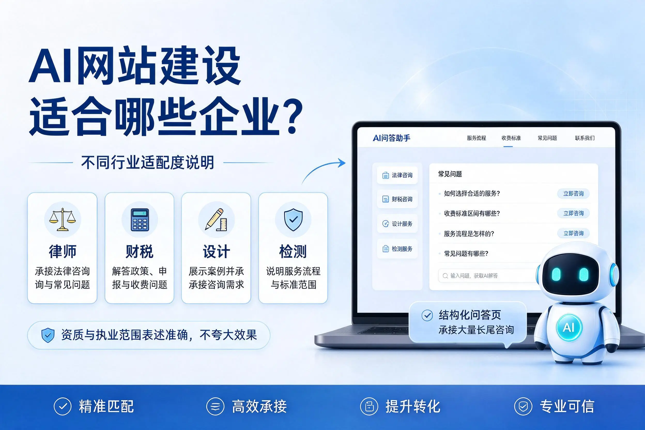 AI网站建设适合哪些企业？常德不同行业适配度说明